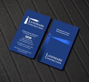 Design de Carte de Visite par Creations Box 2015 pour Landmark Construction | Design : #33049419