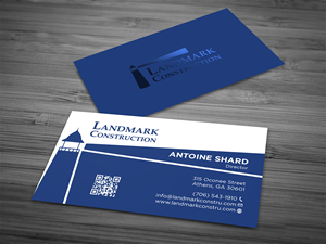Business Card Design by Tripti Ranjan Gain for Landmark Construction | Design: #33043994