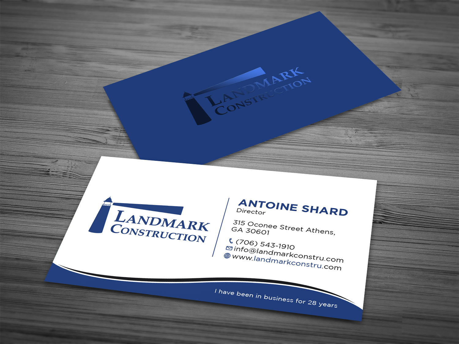 Business Card Design by Tripti Ranjan Gain for Landmark Construction | Design #33043995