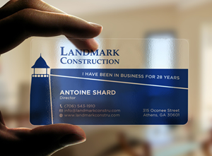 Business Card Design by Tripti Ranjan Gain for Landmark Construction | Design: #33044042