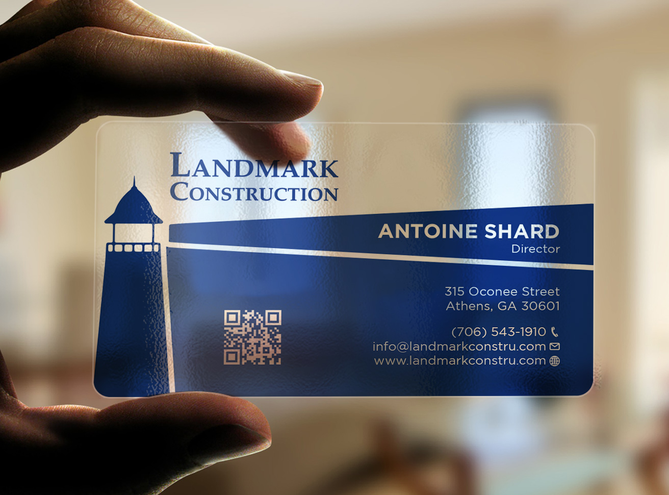 Business Card Design by Tripti Ranjan Gain for Landmark Construction | Design #33044045