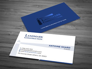 Business Card Design by Tripti Ranjan Gain for Landmark Construction | Design: #33044053