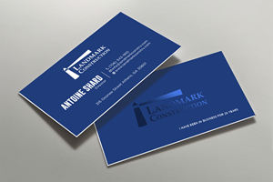 Business Card Design by Tripti Ranjan Gain for Landmark Construction | Design: #33044056