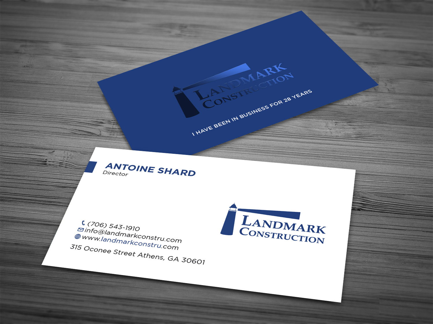 Business Card Design by Tripti Ranjan Gain for Landmark Construction | Design #33044066