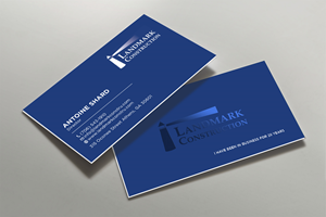 Business Card Design by Tripti Ranjan Gain for Landmark Construction | Design: #33044070