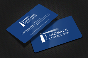 Business Card Design by Uttom 2 for Landmark Construction | Design: #33042699