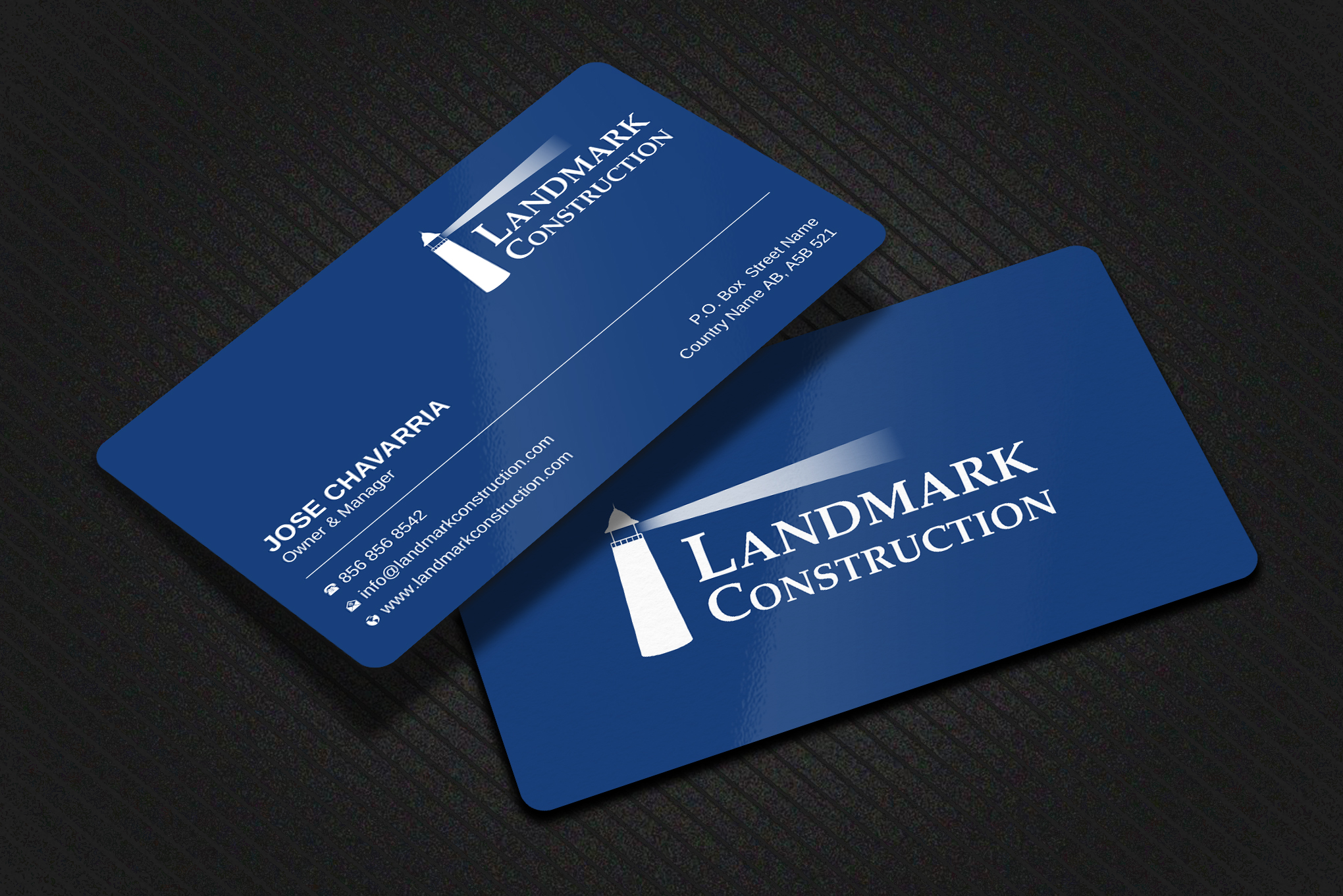 Diseño de Tarjeta de Presentación por Uttom 2 para Landmark Construction | Diseño #33042700