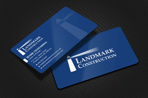 Business Card Design by Uttom 2 for Landmark Construction | Design: #33042920
