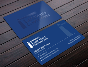 Business Card Design by Uttom 2 for Landmark Construction | Design: #33043027