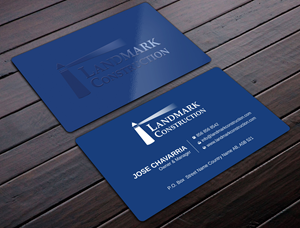 Design de Carte de Visite par Uttom 2 pour Landmark Construction | Design : #33043028