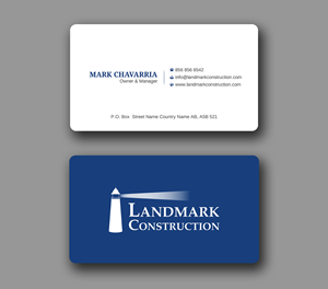 Diseño de Tarjeta de Presentación por Uttom 2 para Landmark Construction | Diseño: #33043159