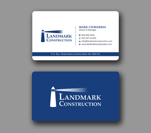 Diseño de Tarjeta de Presentación por Uttom 2 para Landmark Construction | Diseño: #33056793