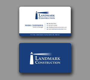 Diseño de Tarjeta de Presentación por Uttom 2 para Landmark Construction | Diseño: #33056832