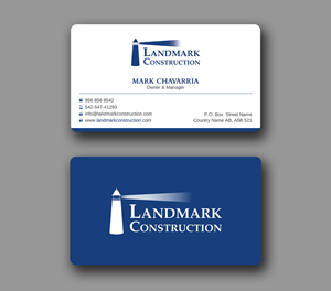 Diseño de Tarjeta de Presentación por Uttom 2 para Landmark Construction | Diseño: #33056840