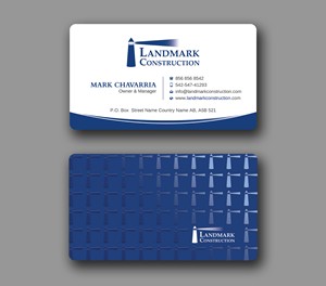 Diseño de Tarjeta de Presentación por Uttom 2 para Landmark Construction | Diseño: #33056841