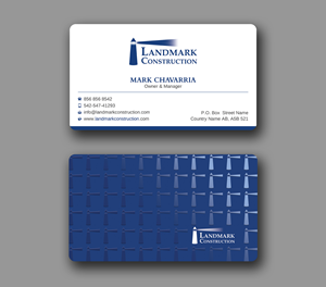 Business Card Design by Uttom 2 for Landmark Construction | Design: #33056842