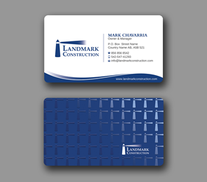 Business Card Design by Uttom 2 for Landmark Construction | Design: #33056855