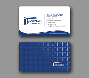 Design de Carte de Visite par Uttom 2 pour Landmark Construction | Design : #33056863