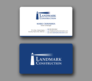 Business Card Design by Uttom 2 for Landmark Construction | Design: #33056869
