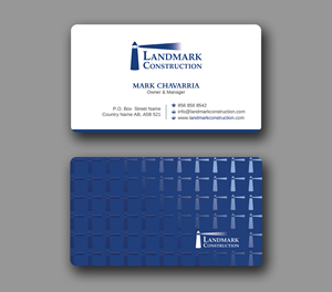 Business Card Design by Uttom 2 for Landmark Construction | Design: #33056872