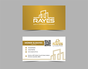 Design de Carte de Visite par Thati Designs pour Rayes Pty Ltd | Design : #33076122