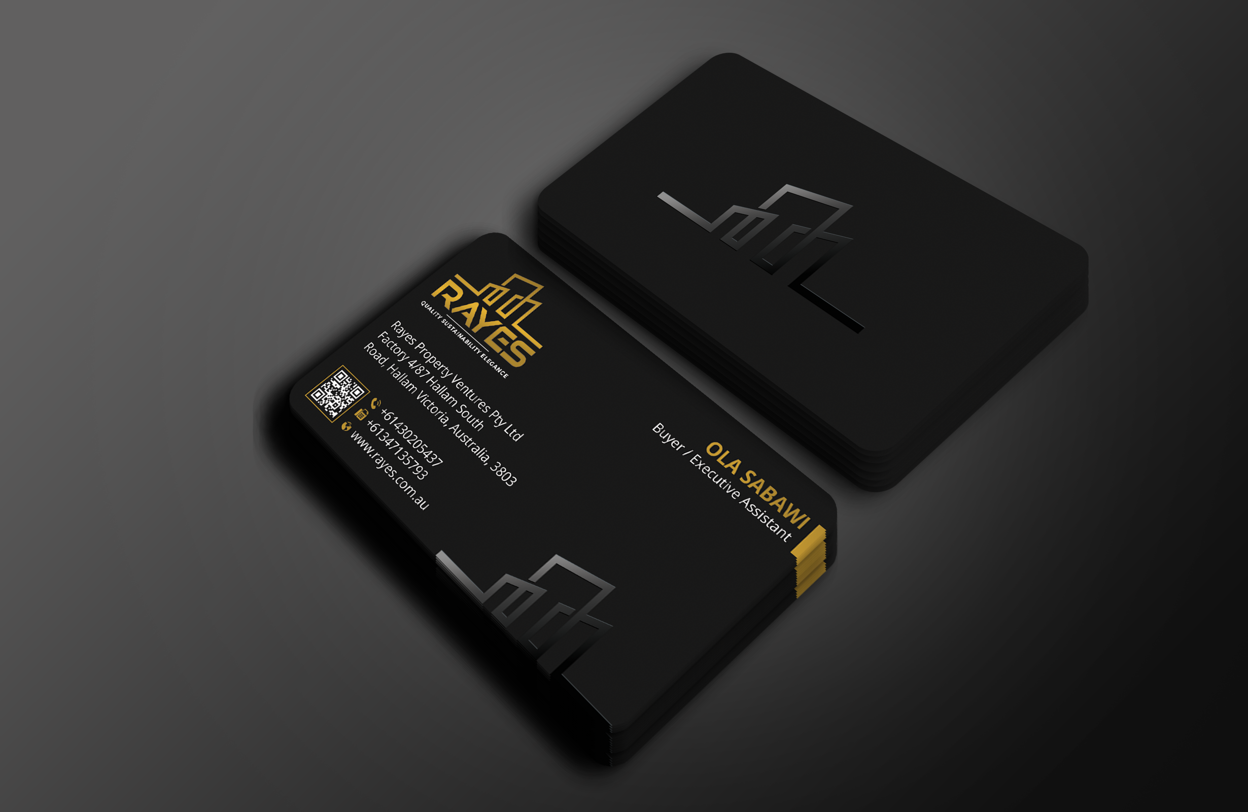 Business Card Design by Expert Bappy for Rayes Pty Ltd | Design #33063355