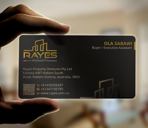 Business Card Design by Expert Bappy for Rayes Pty Ltd | Design: #33063446