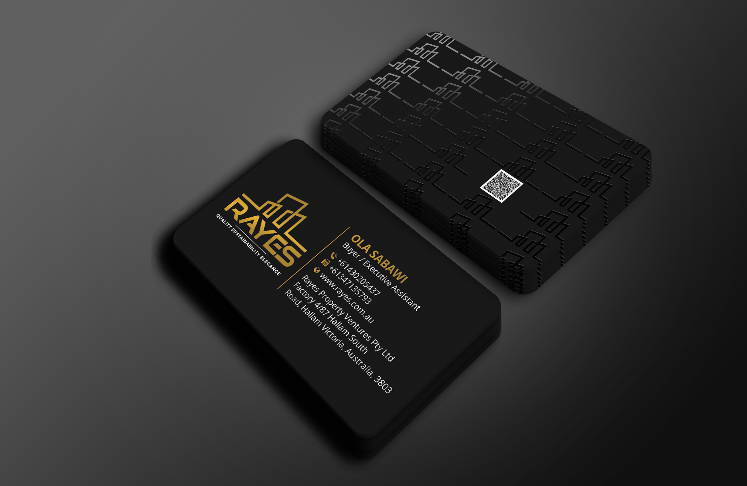 Visitenkarten-Design von Expert Bappy für Rayes Pty Ltd | Design #33066468