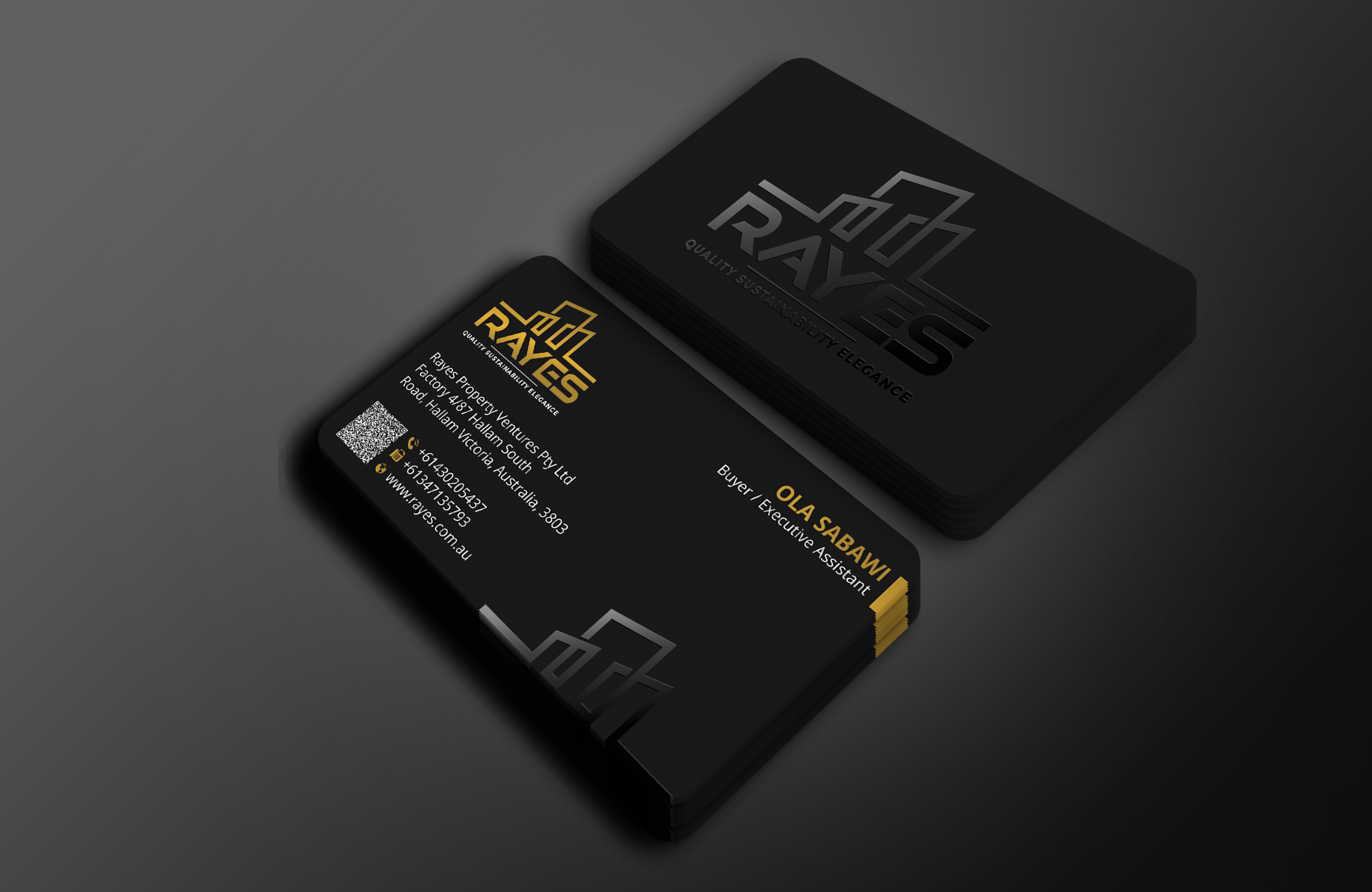 Business Card Design by Expert Bappy for Rayes Pty Ltd | Design #33066497
