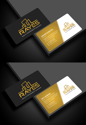 Design de Carte de Visite par Sun Moon Graphic Designer pour Rayes Pty Ltd | Design : #33041734