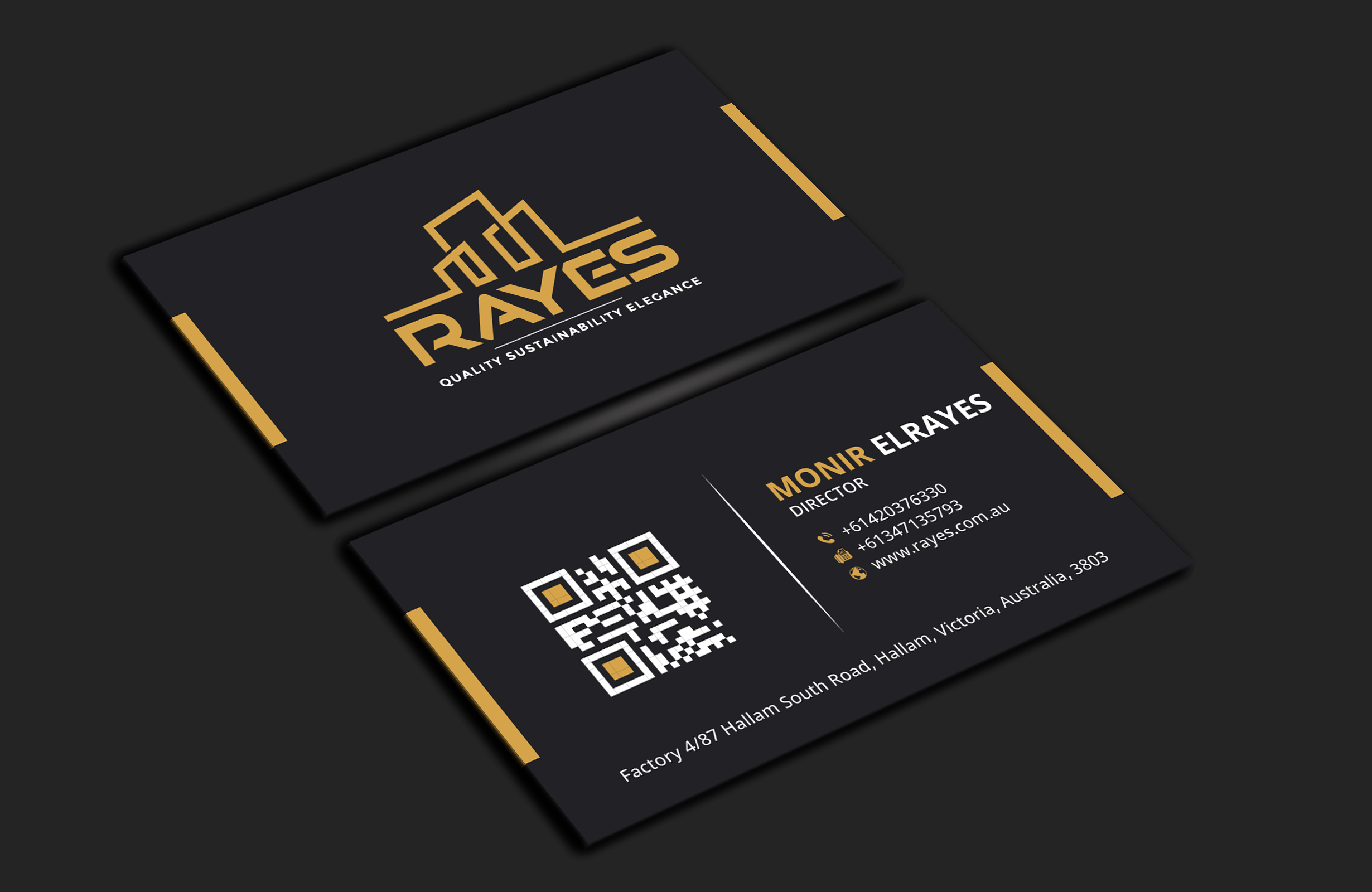 Business Card Design by DesignerShahadat for Rayes Pty Ltd | Design #33045750