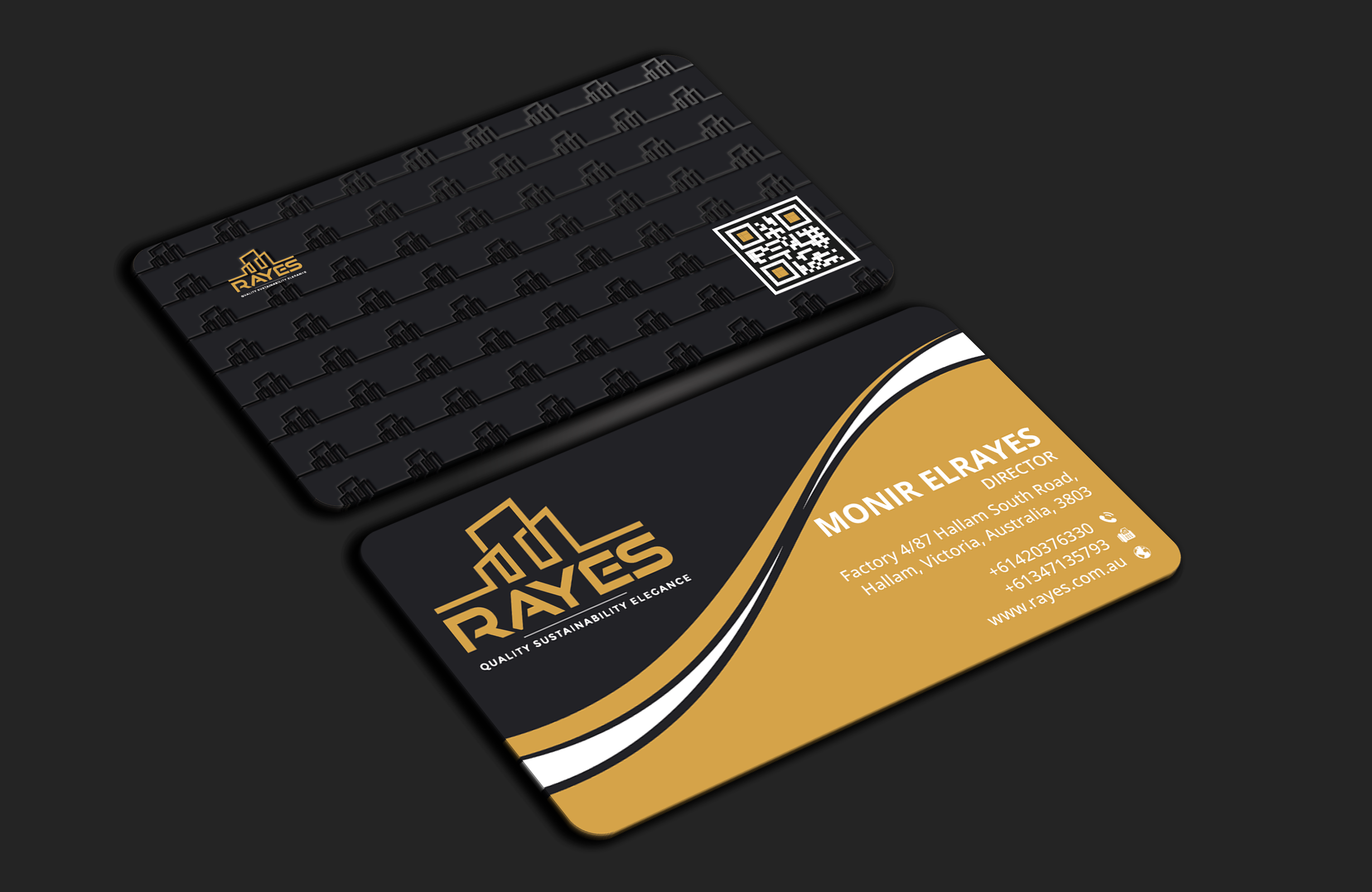 Business Card Design by DesignerShahadat for Rayes Pty Ltd | Design #33047648