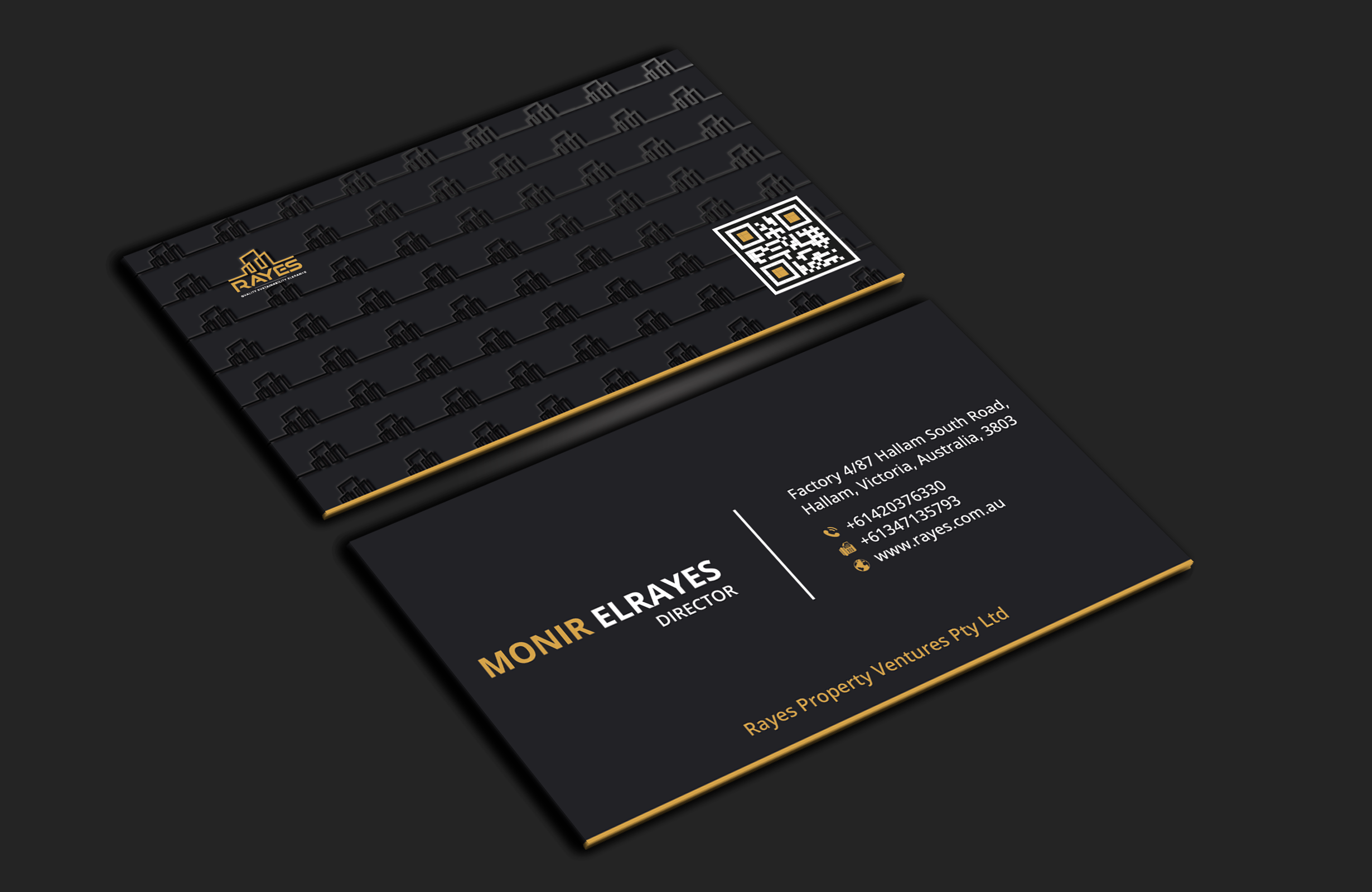 Business Card Design by DesignerShahadat for Rayes Pty Ltd | Design #33047765