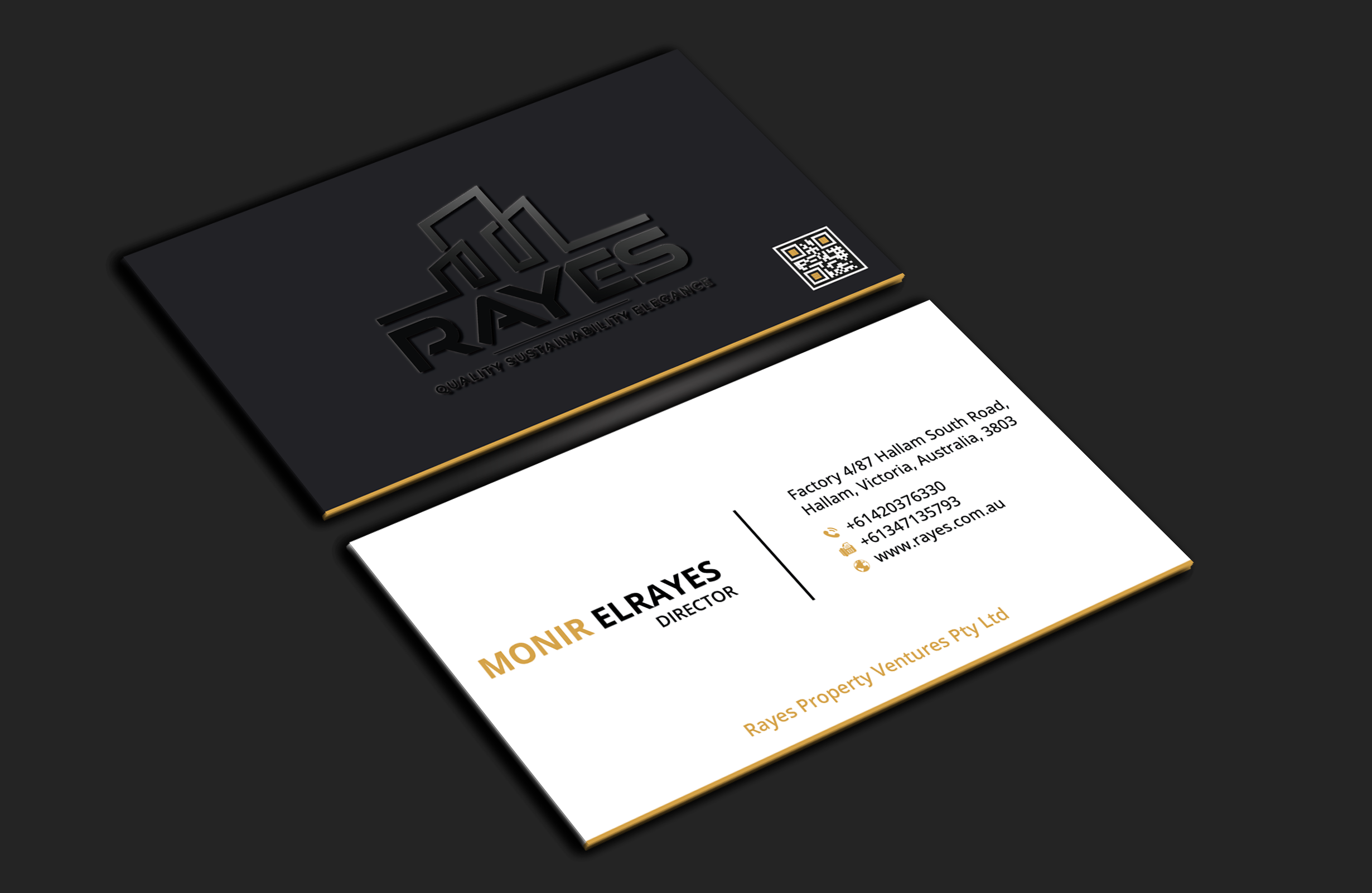 Business Card Design by DesignerShahadat for Rayes Pty Ltd | Design #33047770