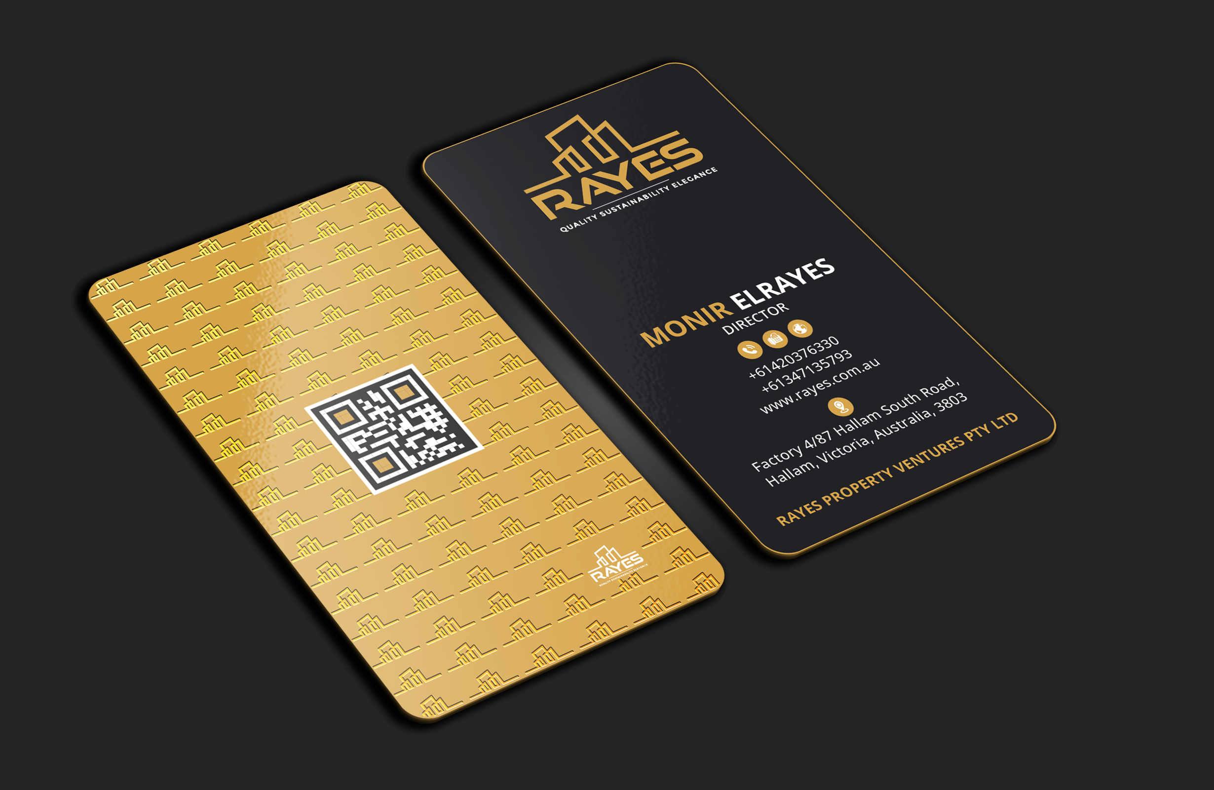 Design de Carte de Visite par DesignerShahadat pour Rayes Pty Ltd | Design #33065206