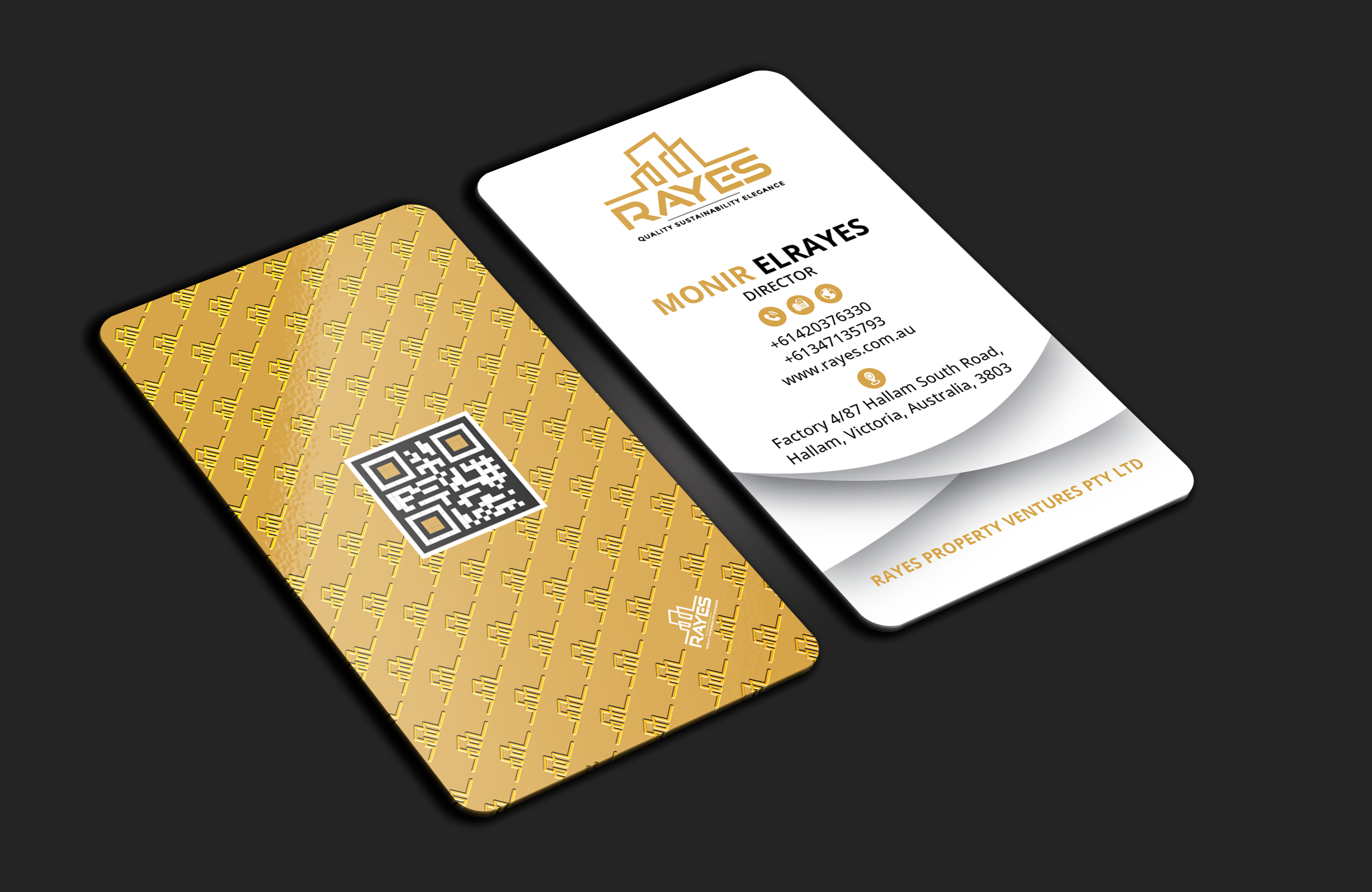 Design de Carte de Visite par DesignerShahadat pour Rayes Pty Ltd | Design #33066201
