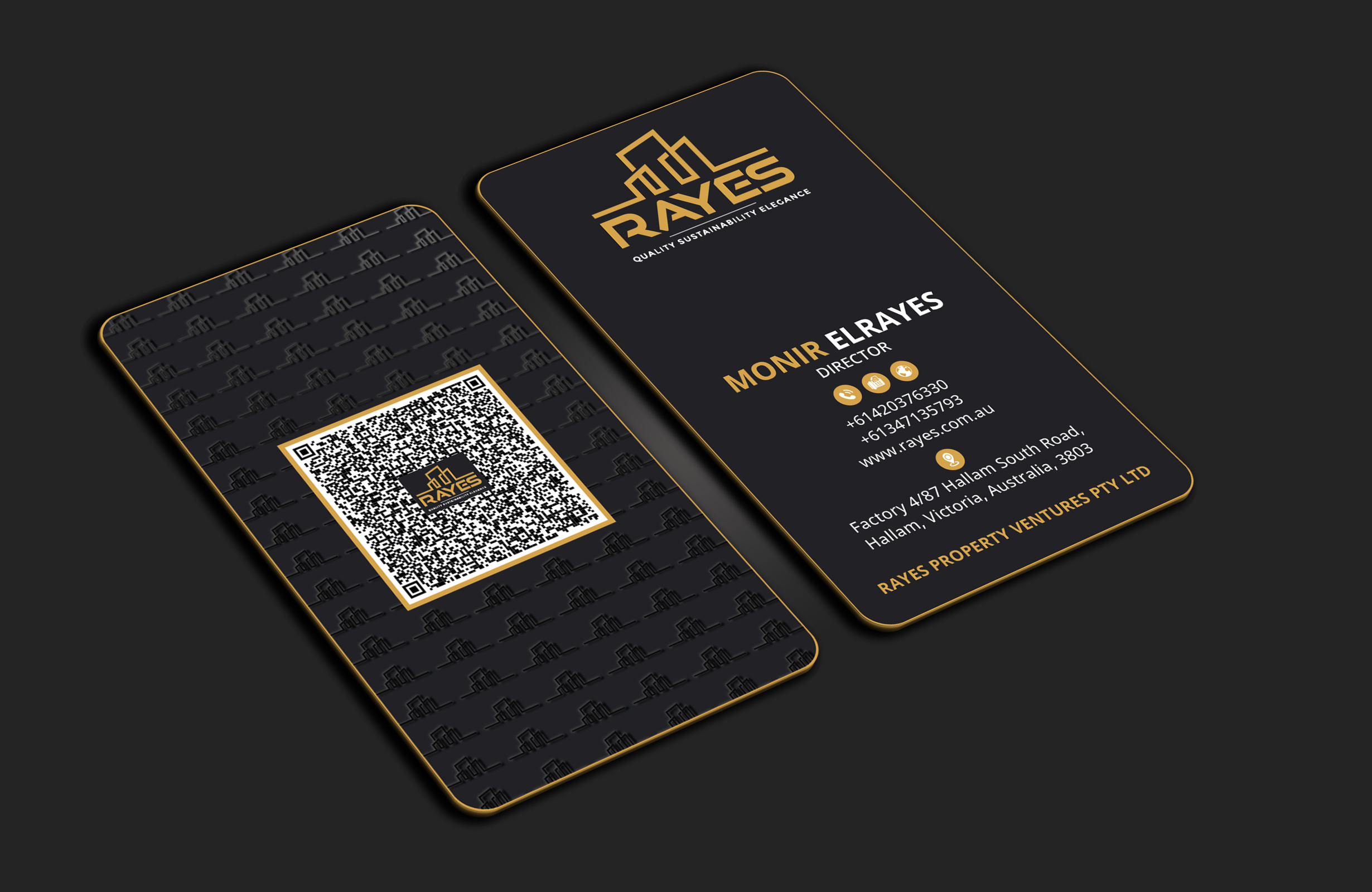 Design de Carte de Visite par DesignerShahadat pour Rayes Pty Ltd | Design #33103505
