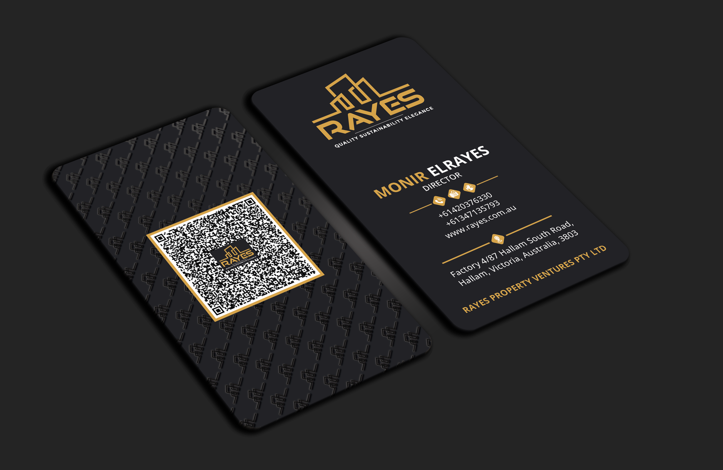 Design de Carte de Visite par DesignerShahadat pour Rayes Pty Ltd | Design #33103511
