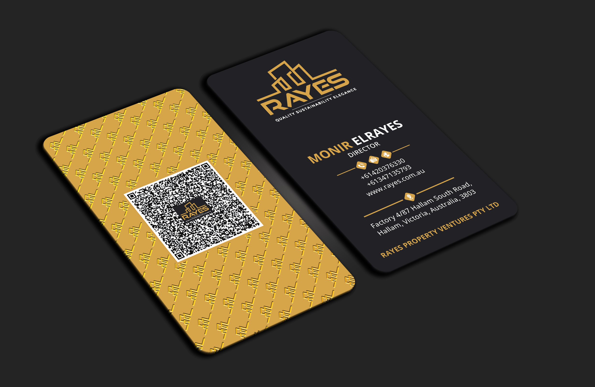 Design de Carte de Visite par DesignerShahadat pour Rayes Pty Ltd | Design #33103513
