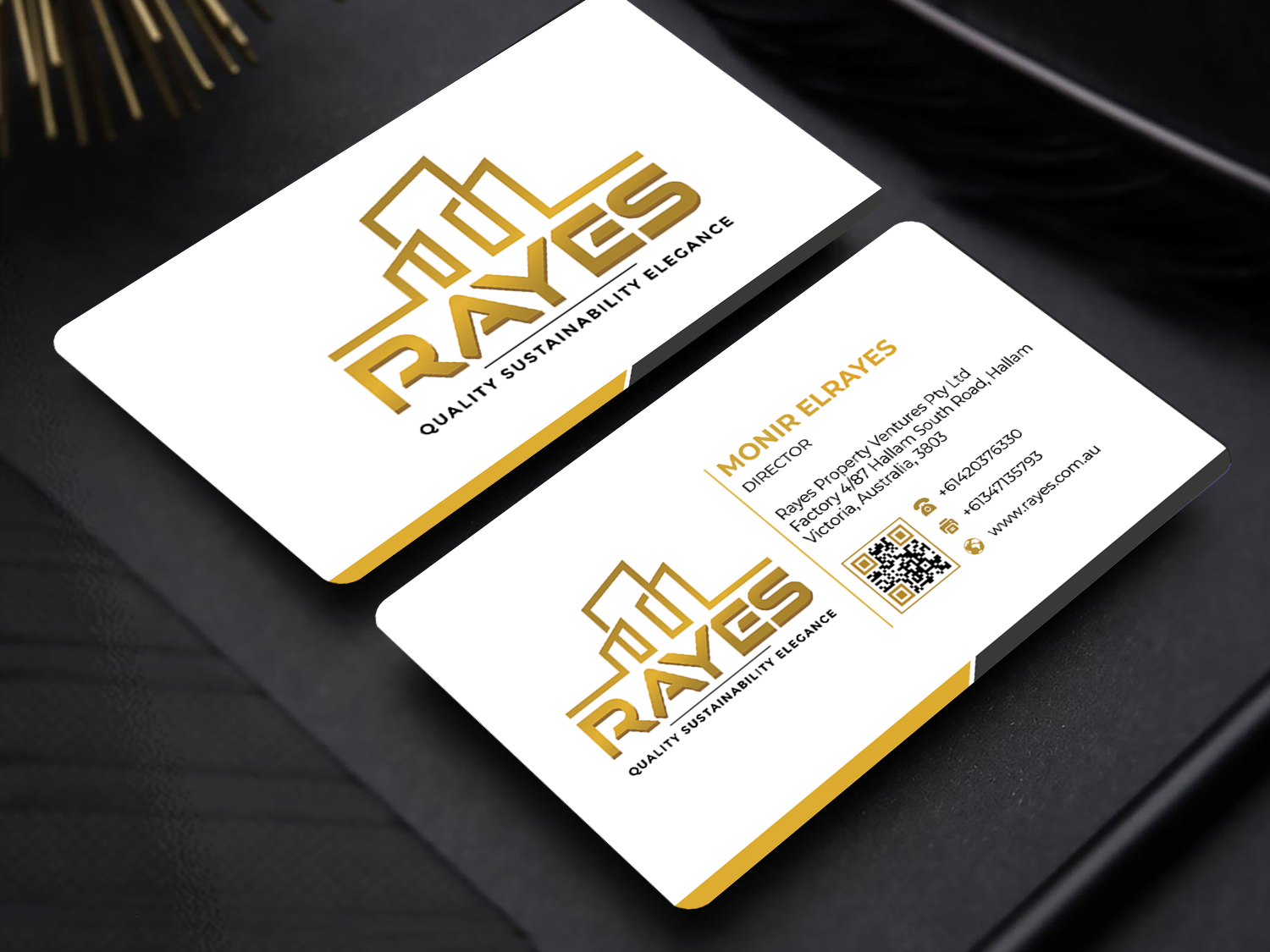 Business Card Design by Innovative Graphix for Rayes Pty Ltd | Design #33053462
