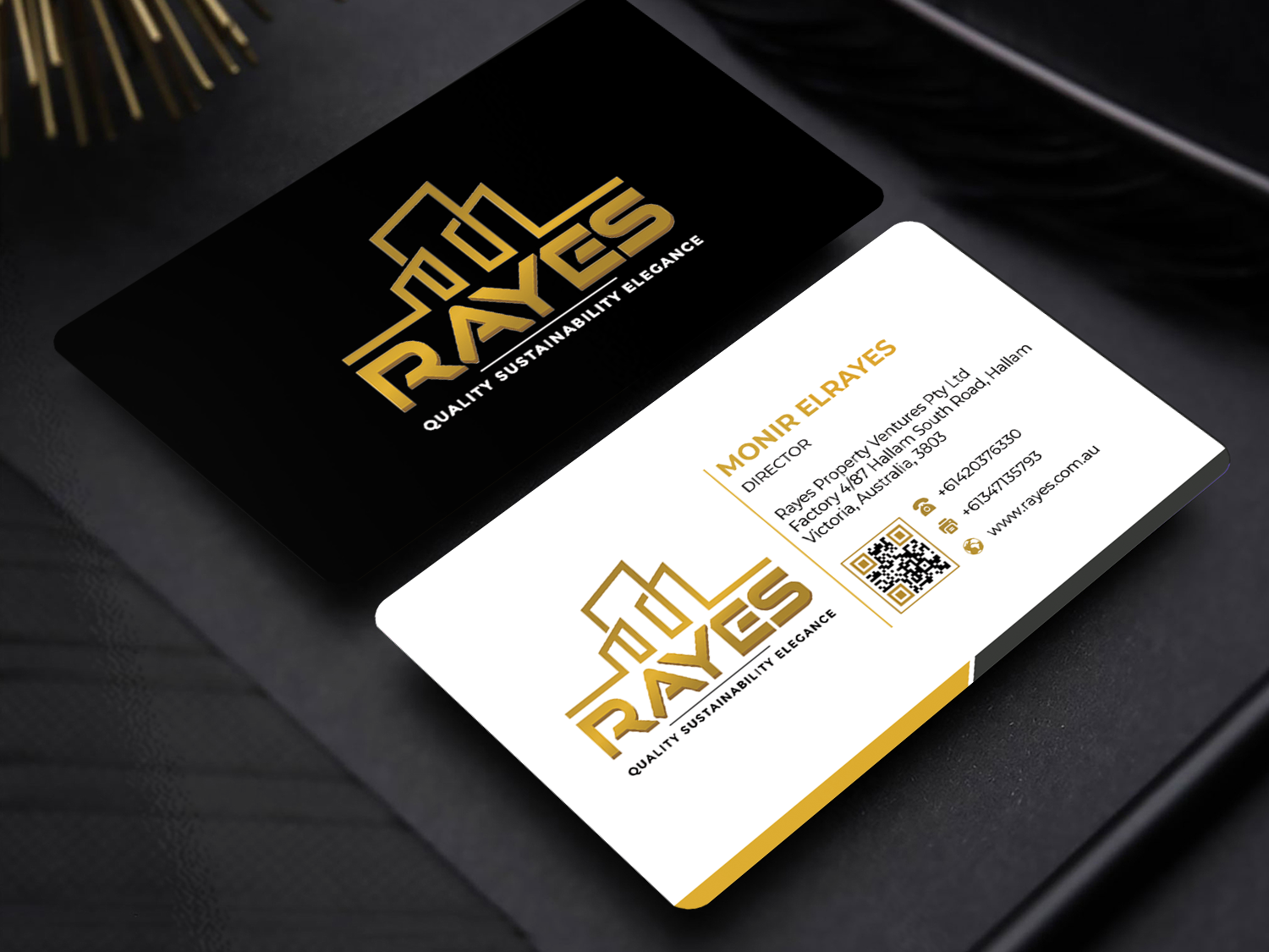 Business Card Design by Innovative Graphix for Rayes Pty Ltd | Design #33054169