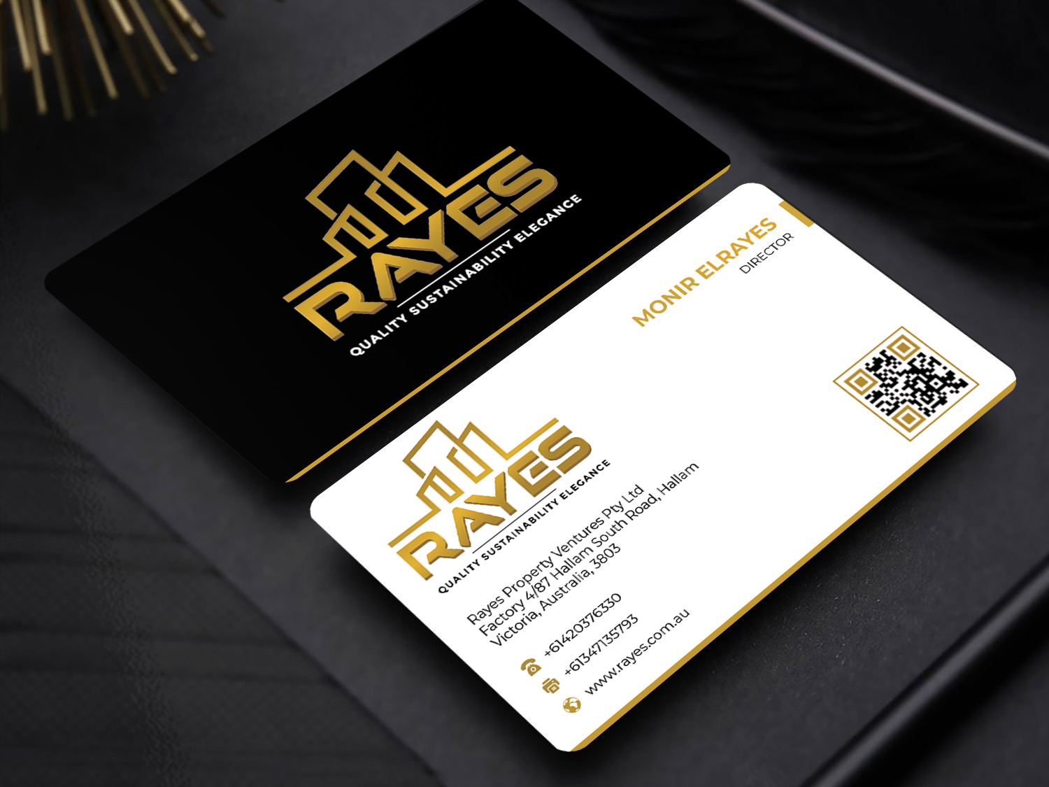 Business Card Design by Innovative Graphix for Rayes Pty Ltd | Design #33054171