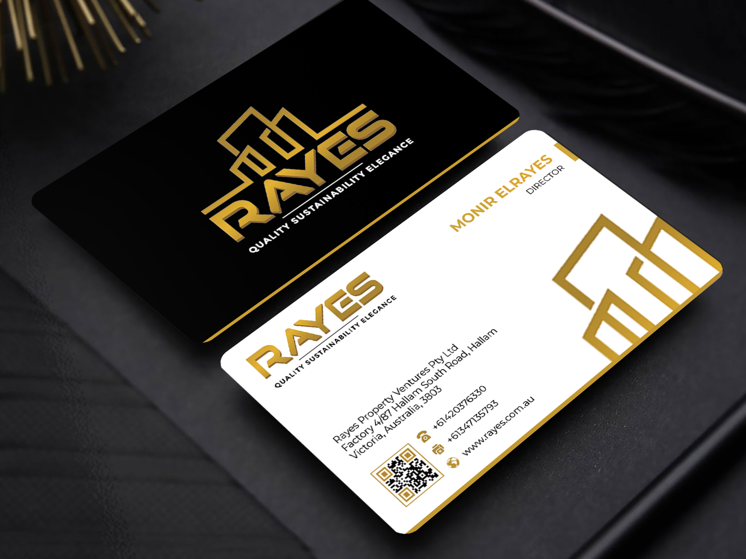 Business Card Design by Innovative Graphix for Rayes Pty Ltd | Design #33054172