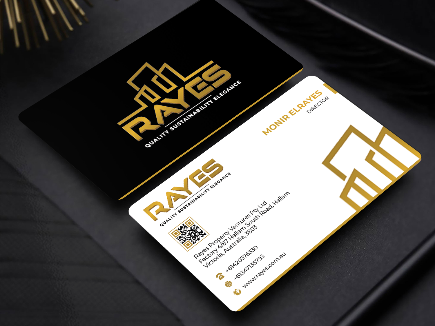 Business Card Design by Innovative Graphix for Rayes Pty Ltd | Design #33054175