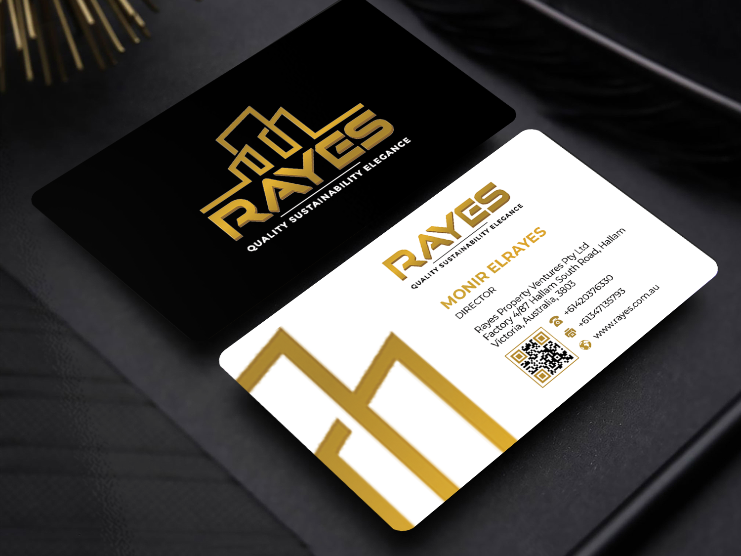 Business Card Design by Innovative Graphix for Rayes Pty Ltd | Design #33054176