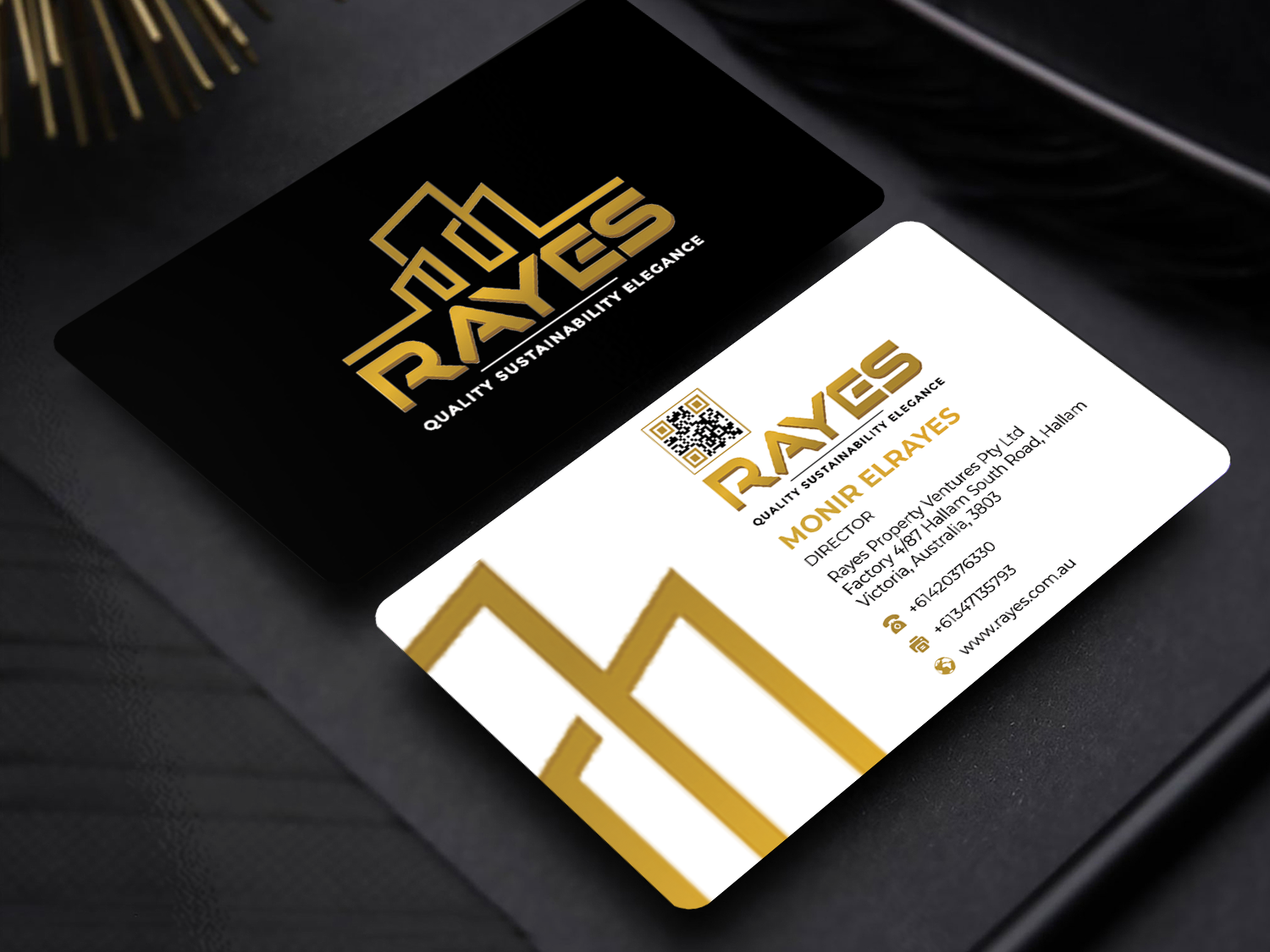 Business Card Design by Innovative Graphix for Rayes Pty Ltd | Design #33054177