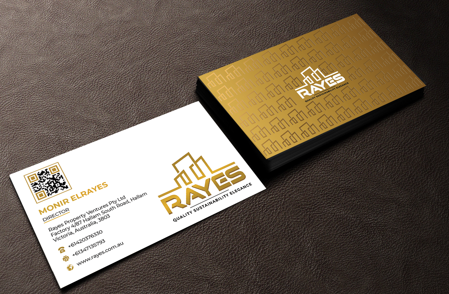 Business Card Design by Innovative Graphix for Rayes Pty Ltd | Design #33059317
