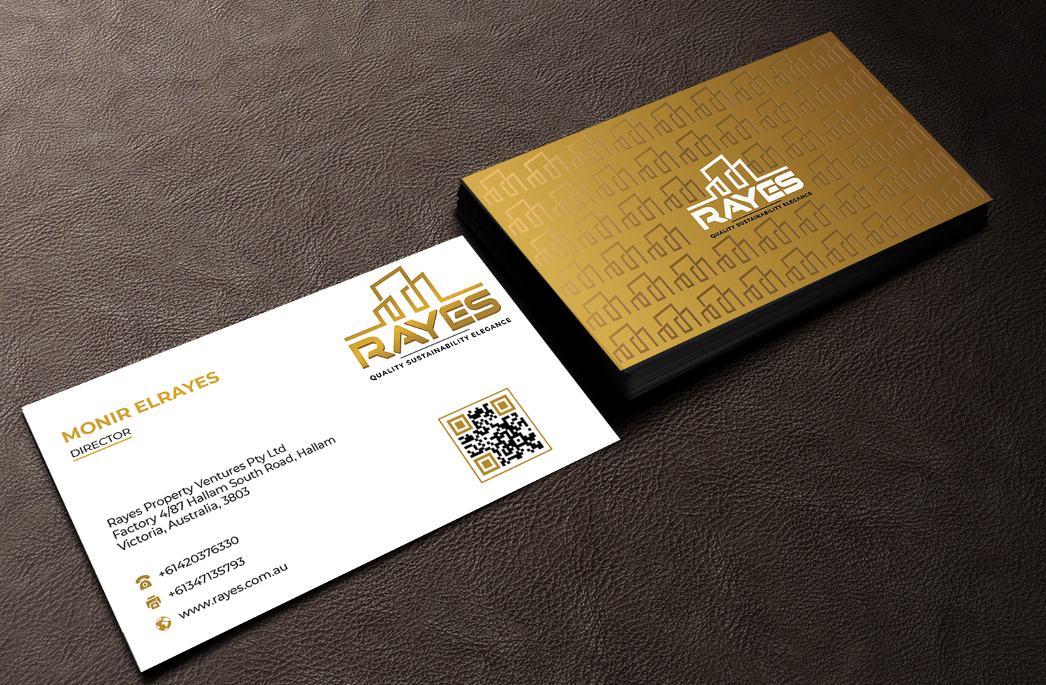 Business Card Design by Innovative Graphix for Rayes Pty Ltd | Design #33059321