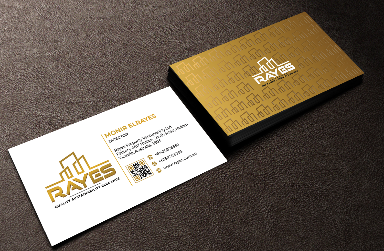Business Card Design by Innovative Graphix for Rayes Pty Ltd | Design #33059349