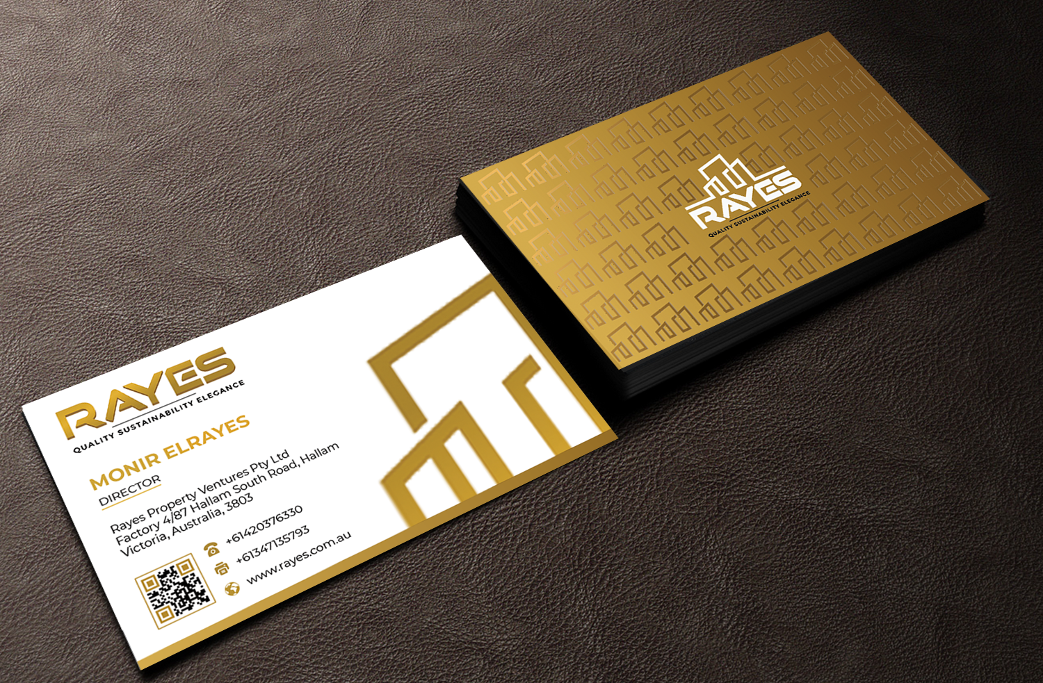 Design de Carte de Visite par Innovative Graphix pour Rayes Pty Ltd | Design #33059350